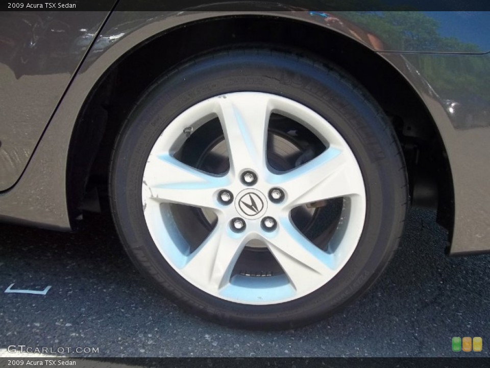 2009 Acura TSX Sedan Wheel and Tire Photo #50569432