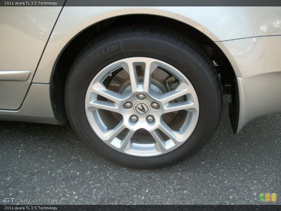 2011 Acura TL 3.5 Technology Wheel and Tire Photo #50572402