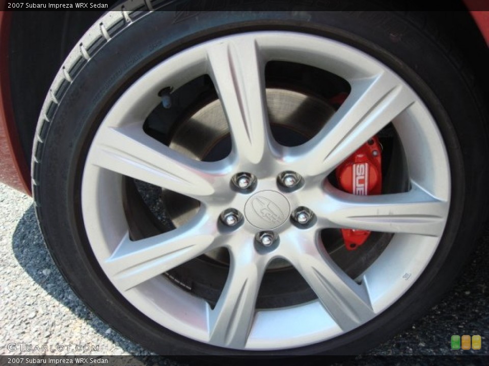 2007 Subaru Impreza WRX Sedan Wheel and Tire Photo #50573800