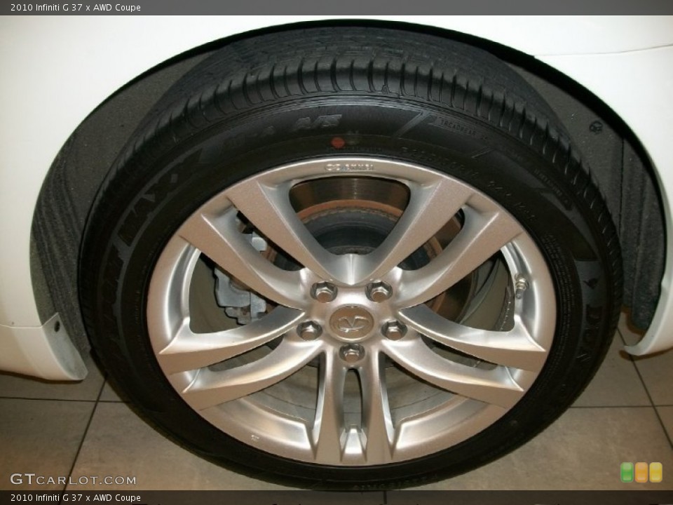 2010 Infiniti G 37 x AWD Coupe Wheel and Tire Photo #50582029