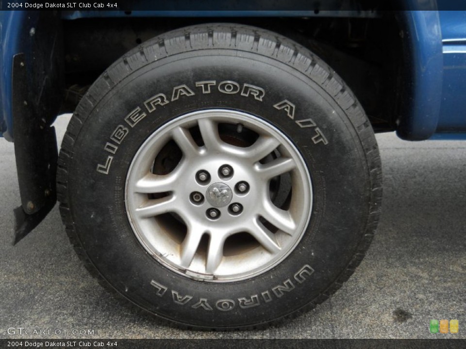 2004 Dodge Dakota SLT Club Cab 4x4 Wheel and Tire Photo #50584302