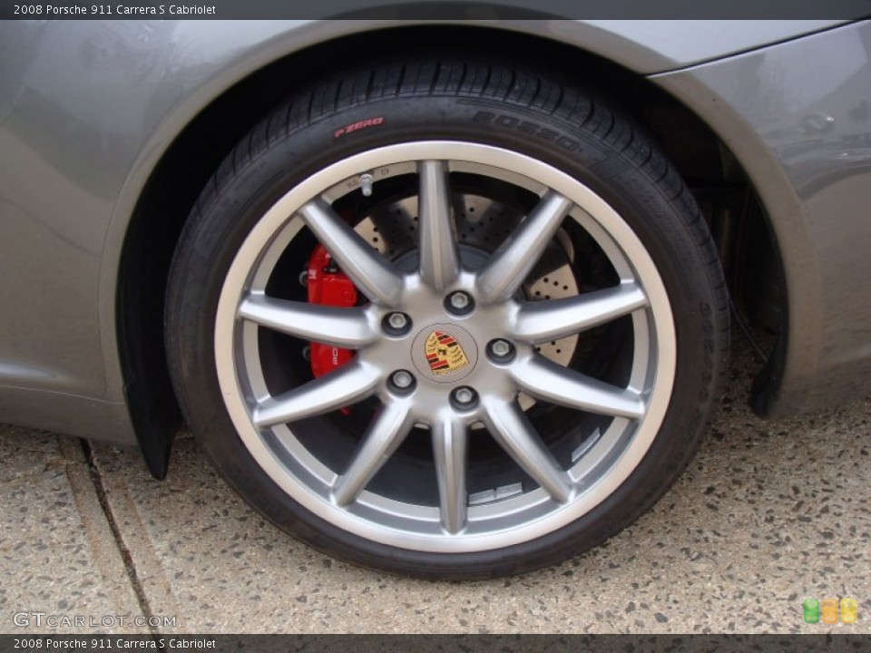 2008 Porsche 911 Carrera S Cabriolet Wheel and Tire Photo #50584492