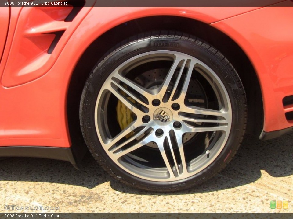 2008 Porsche 911 Turbo Cabriolet Wheel and Tire Photo #50584754
