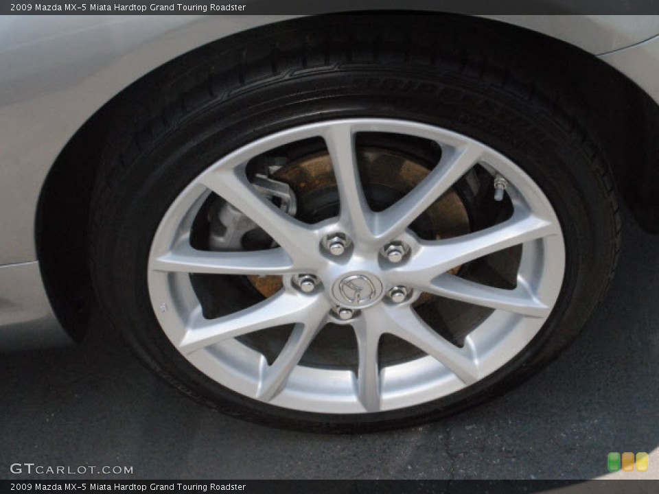 2009 Mazda MX-5 Miata Hardtop Grand Touring Roadster Wheel and Tire Photo #50594867