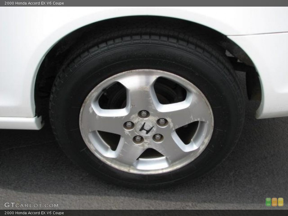 2000 Honda Accord EX V6 Coupe Wheel and Tire Photo #50597972