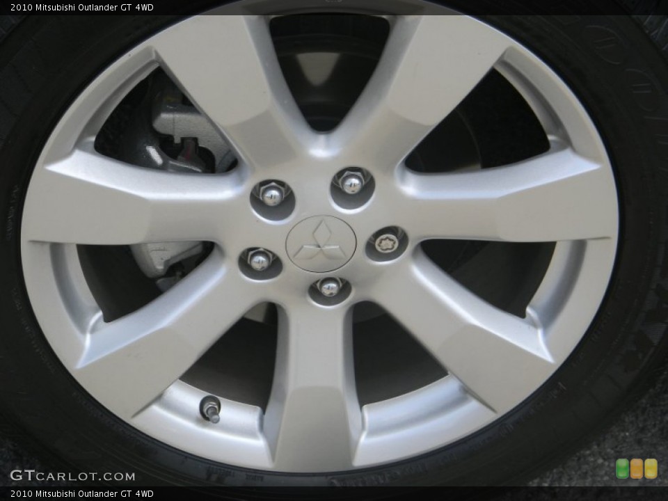 2010 Mitsubishi Outlander GT 4WD Wheel and Tire Photo #50599859