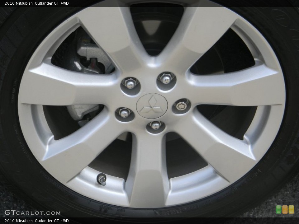 2010 Mitsubishi Outlander GT 4WD Wheel and Tire Photo #50599865