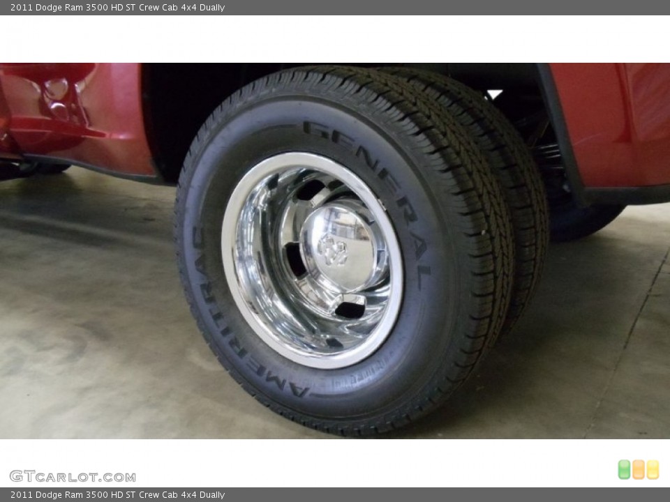 2011 Dodge Ram 3500 HD ST Crew Cab 4x4 Dually Wheel and Tire Photo #50599880