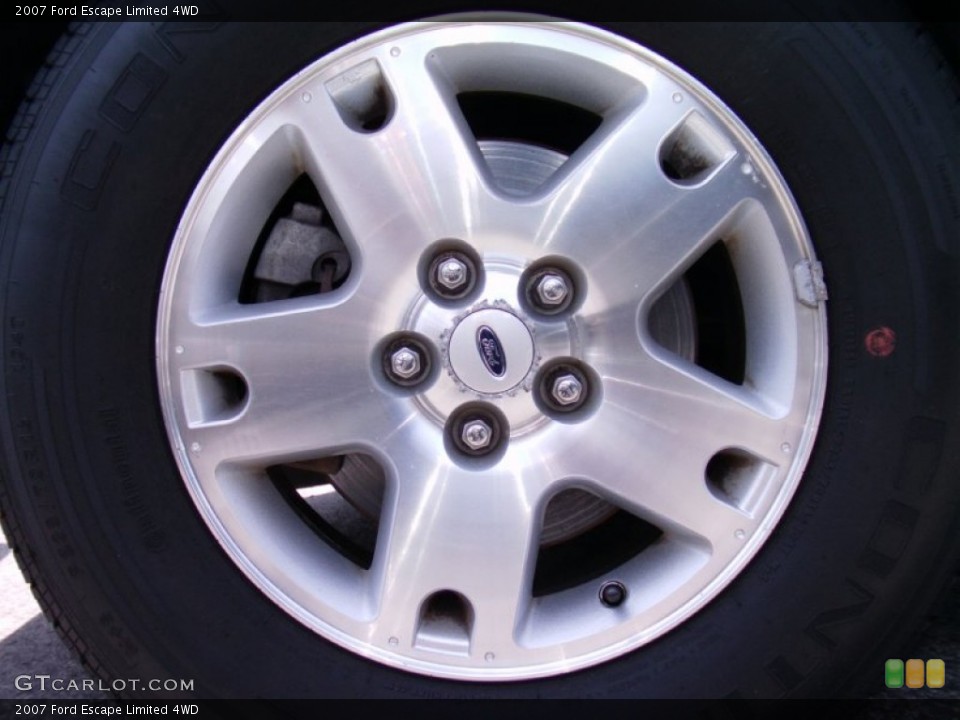 2007 Ford Escape Limited 4WD Wheel and Tire Photo #50608707