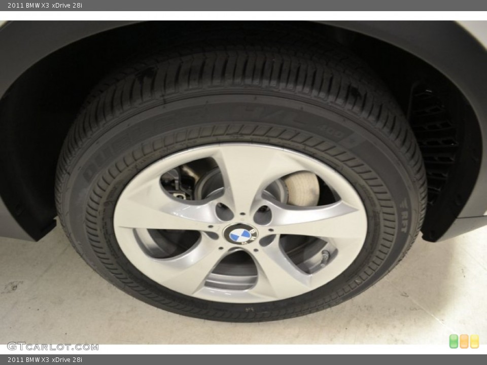 2011 BMW X3 xDrive 28i Wheel and Tire Photo #50614518