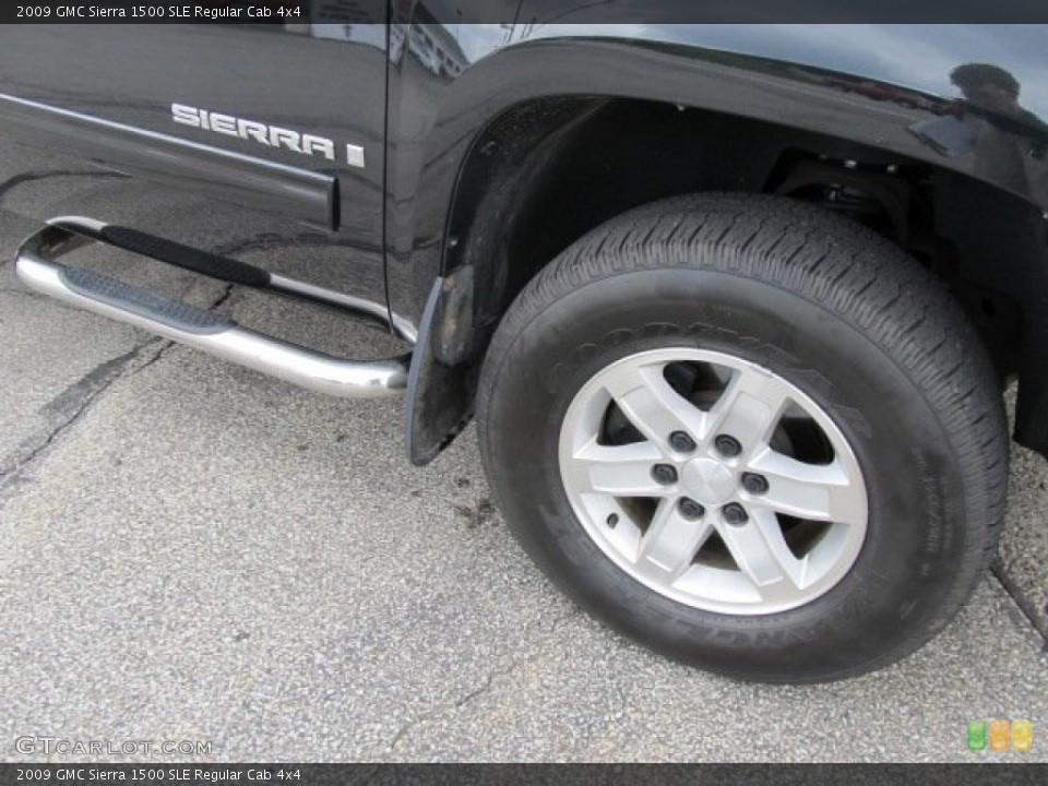 2009 GMC Sierra 1500 SLE Regular Cab 4x4 Wheel and Tire Photo #50614890