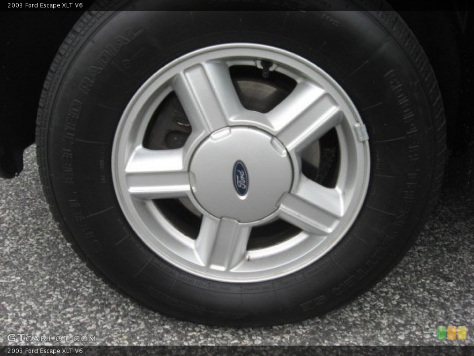 2003 Ford Escape XLT V6 Wheel and Tire Photo #50618484