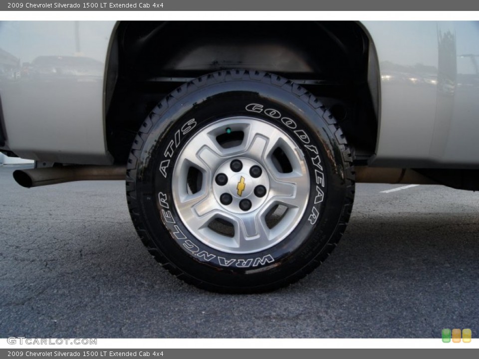 2009 Chevrolet Silverado 1500 LT Extended Cab 4x4 Wheel and Tire Photo #50625199