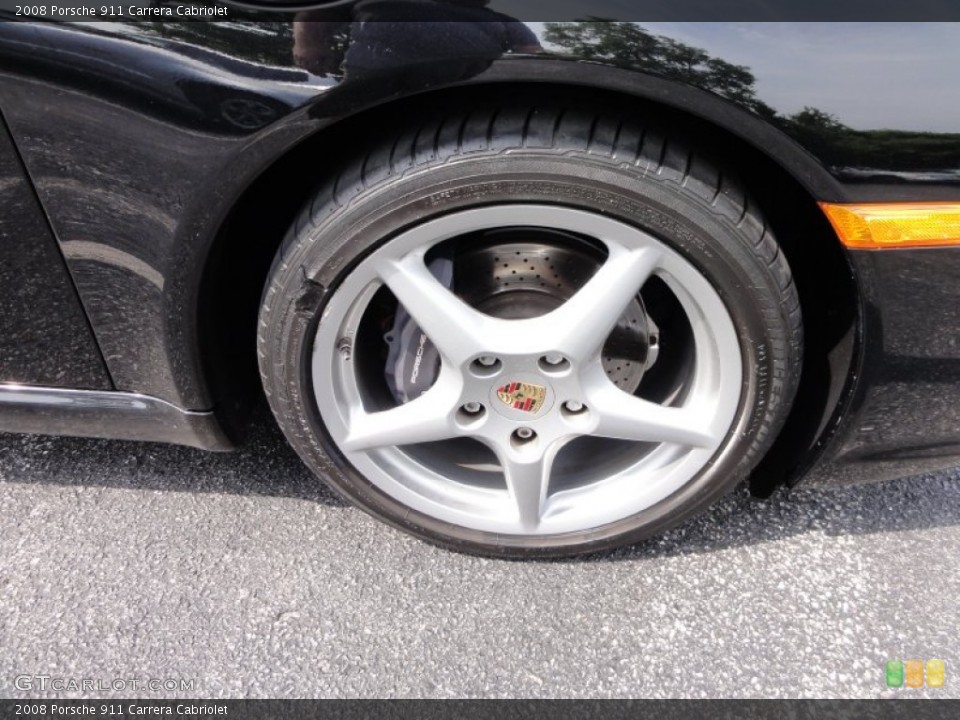 2008 Porsche 911 Carrera Cabriolet Wheel and Tire Photo #50626926