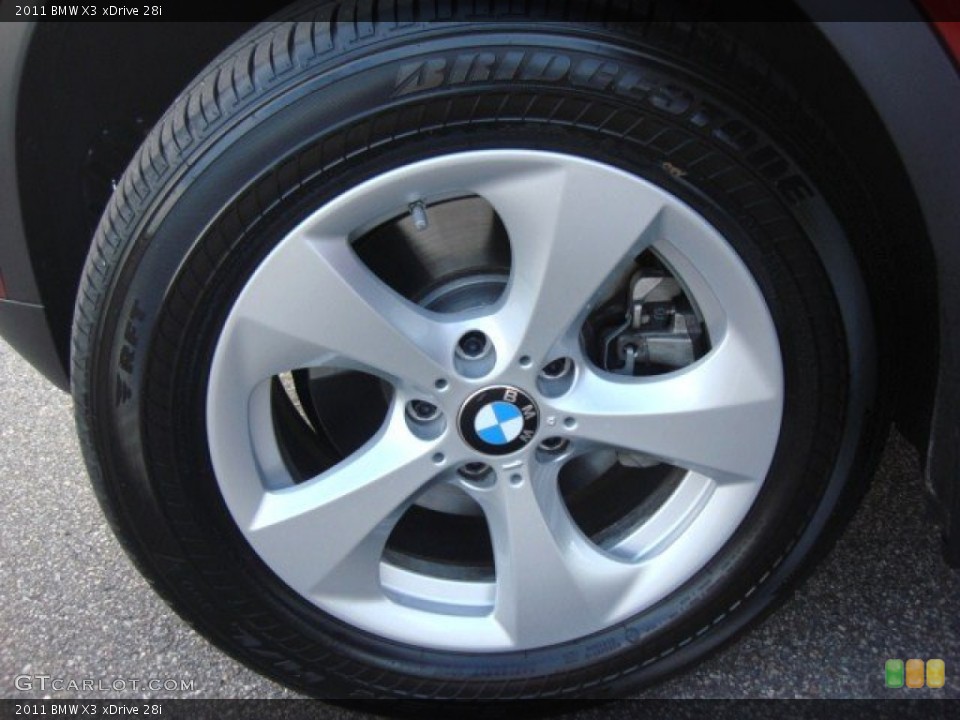 2011 BMW X3 xDrive 28i Wheel and Tire Photo #50632185