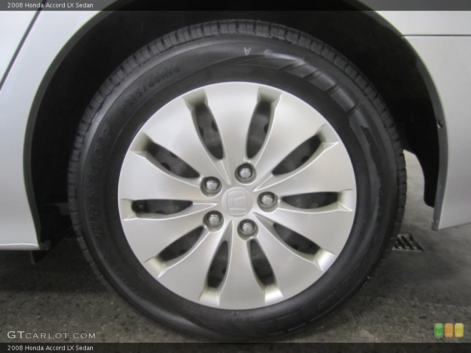2008 Honda Accord LX Sedan Wheel and Tire Photo #50634690