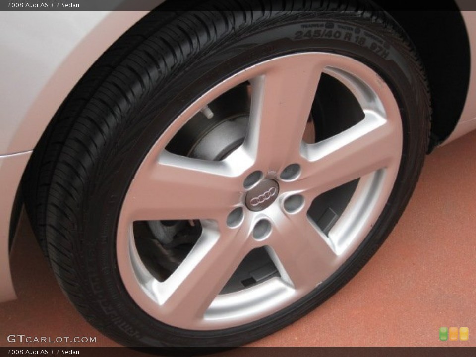 2008 Audi A6 3.2 Sedan Wheel and Tire Photo #50655562