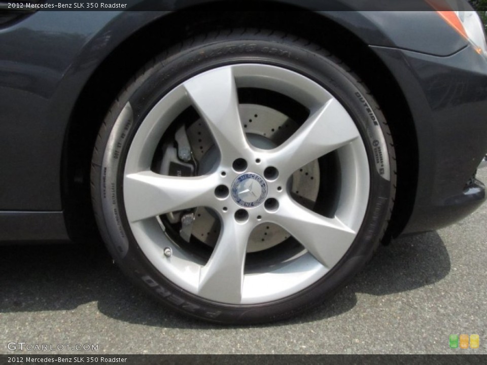 2012 Mercedes-Benz SLK 350 Roadster Wheel and Tire Photo #50662540