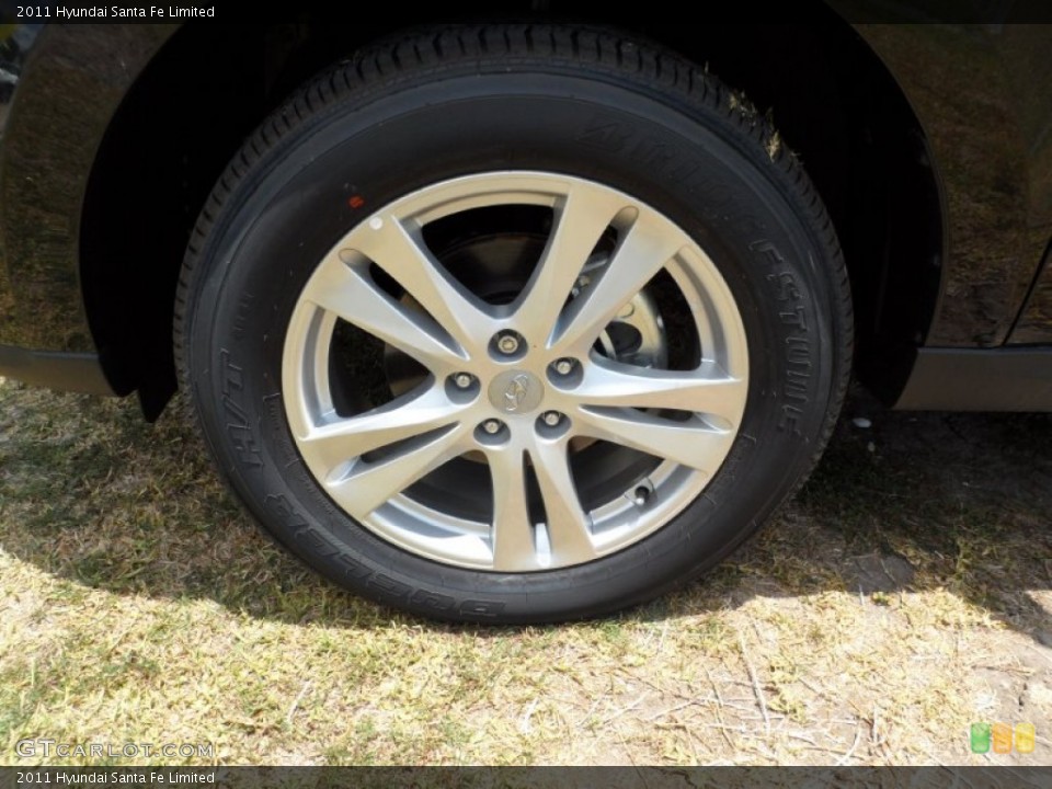 2011 Hyundai Santa Fe Limited Wheel and Tire Photo #50664465