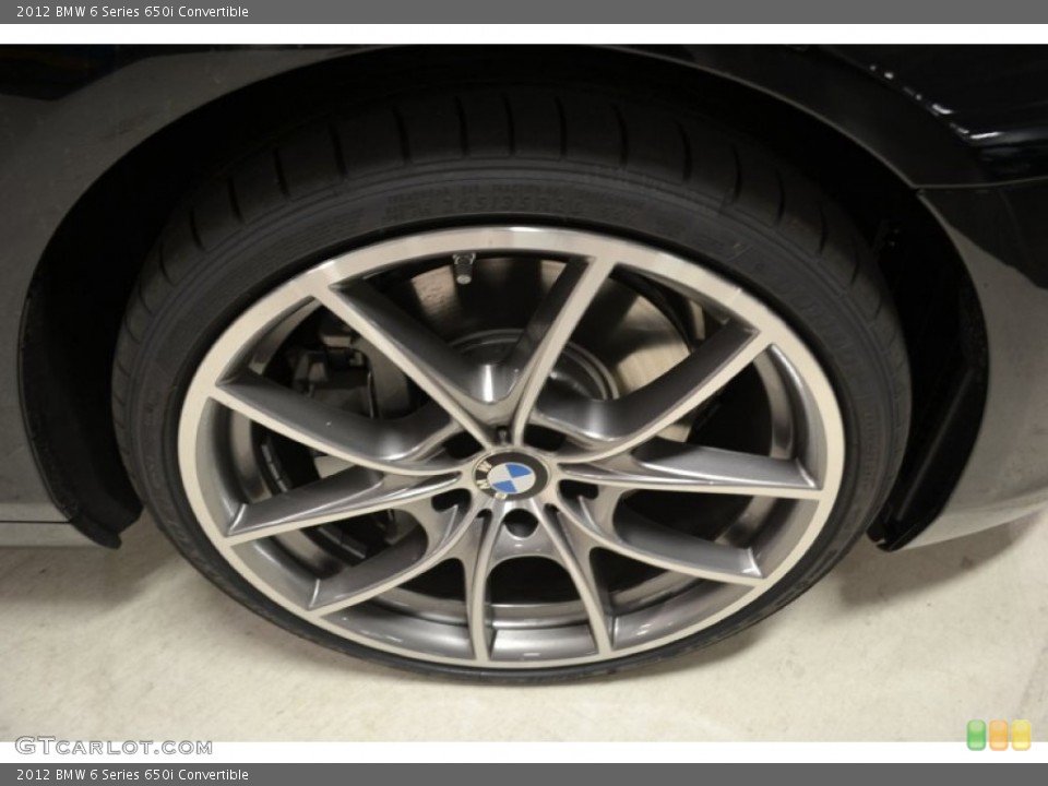 2012 BMW 6 Series 650i Convertible Wheel and Tire Photo #50676719