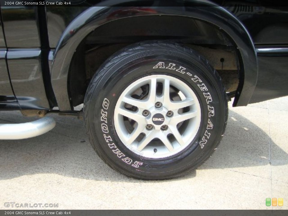 2004 GMC Sonoma SLS Crew Cab 4x4 Wheel and Tire Photo #50678690