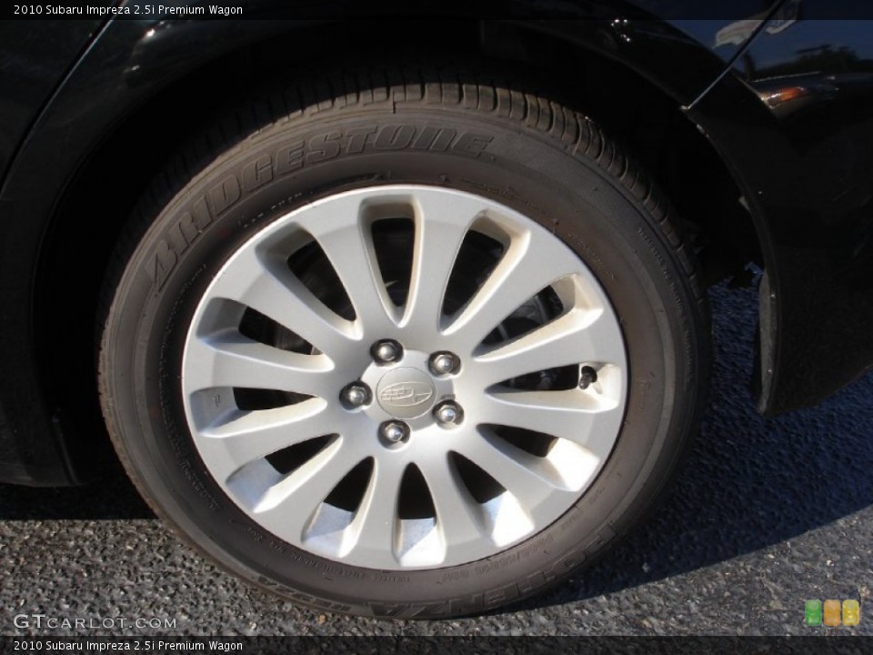 2010 Subaru Impreza 2.5i Premium Wagon Wheel and Tire Photo #50680049