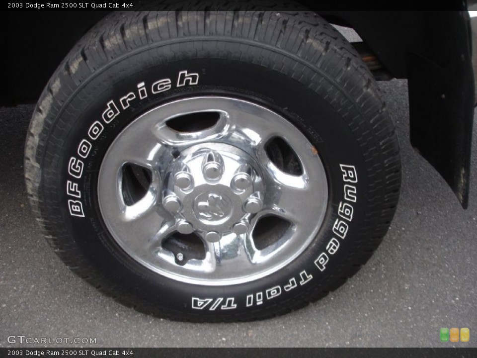 2003 Dodge Ram 2500 SLT Quad Cab 4x4 Wheel and Tire Photo #50680790