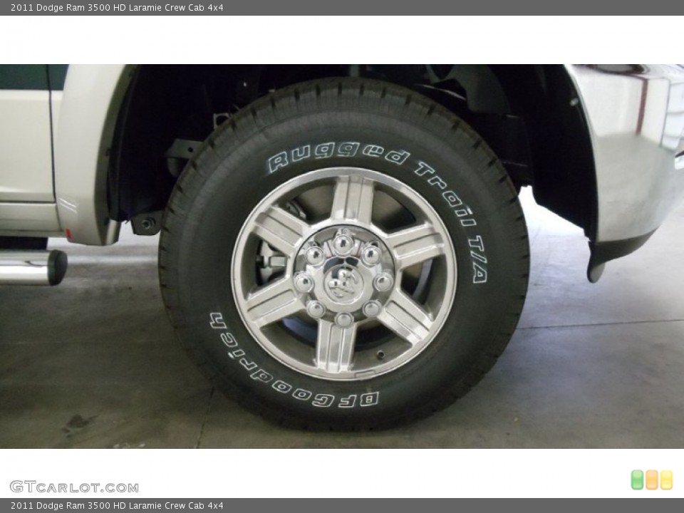 2011 Dodge Ram 3500 HD Laramie Crew Cab 4x4 Wheel and Tire Photo #50684345