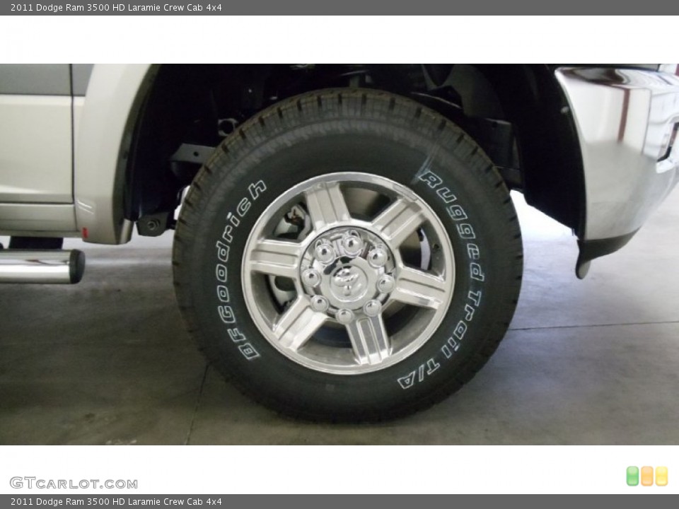 2011 Dodge Ram 3500 HD Laramie Crew Cab 4x4 Wheel and Tire Photo #50684663
