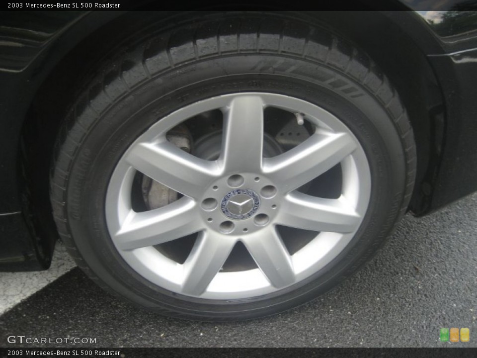 2003 Mercedes-Benz SL 500 Roadster Wheel and Tire Photo #50685734