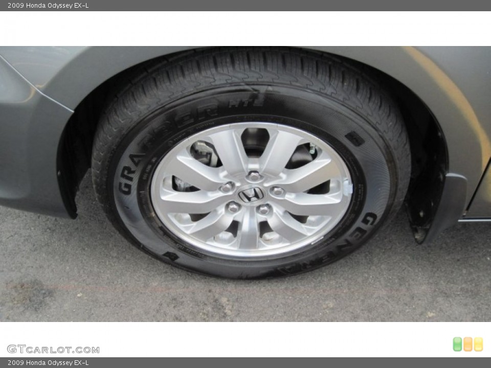 2009 Honda Odyssey EX-L Wheel and Tire Photo #50687435