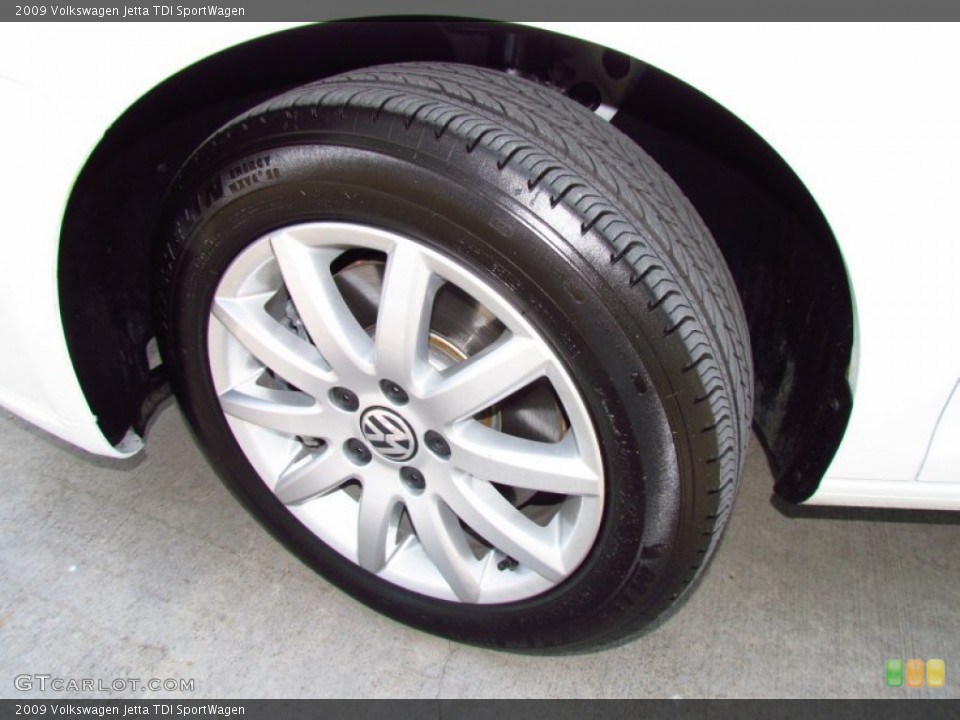 2009 Volkswagen Jetta TDI SportWagen Wheel and Tire Photo #50688173
