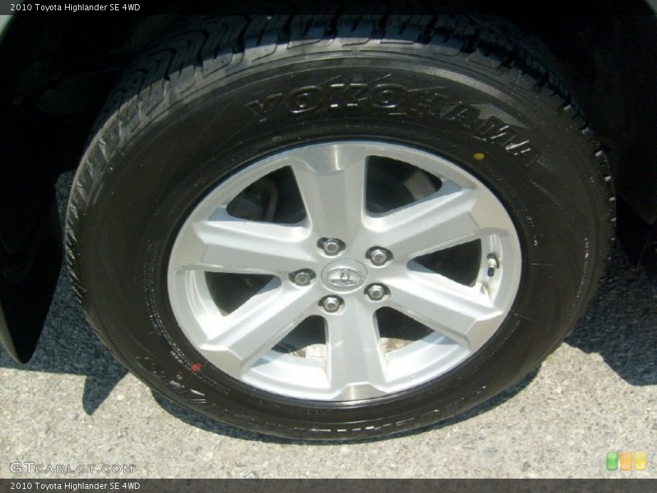 2010 Toyota Highlander SE 4WD Wheel and Tire Photo #50700297