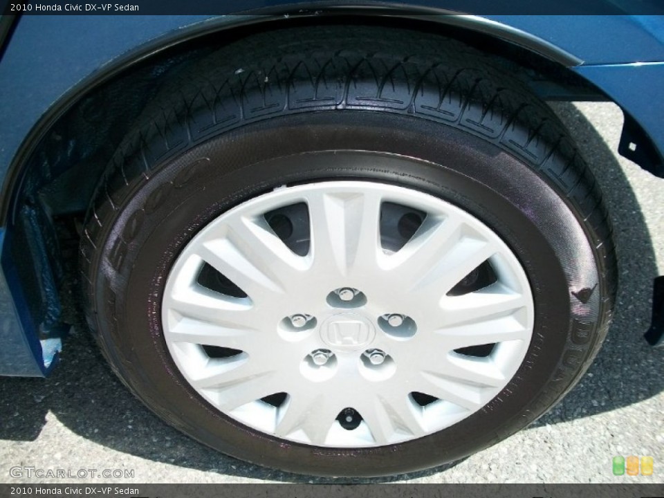 2010 Honda Civic DX-VP Sedan Wheel and Tire Photo #50703383