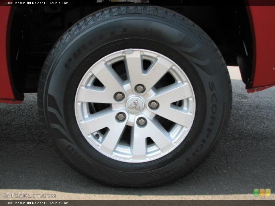 2006 Mitsubishi Raider LS Double Cab Wheel and Tire Photo #50710516