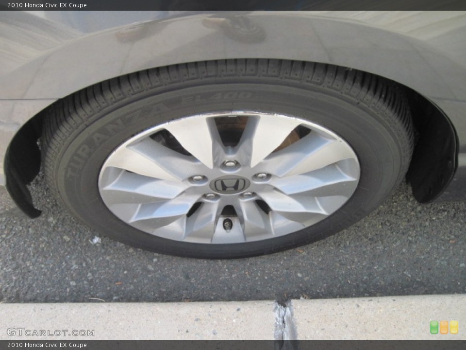2010 Honda Civic EX Coupe Wheel and Tire Photo #50714914