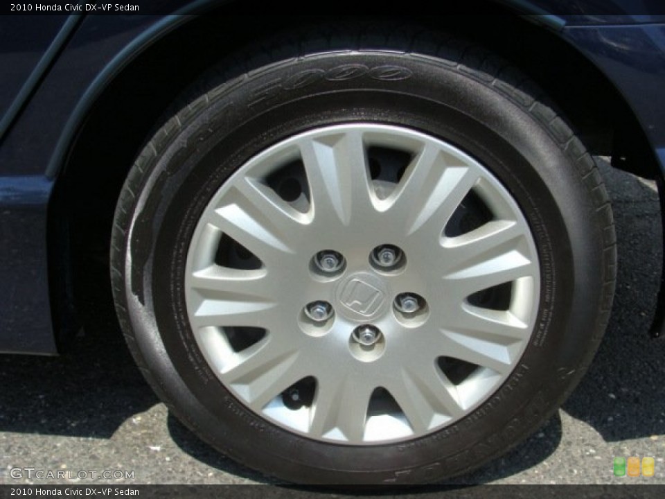 2010 Honda Civic DX-VP Sedan Wheel and Tire Photo #50716456