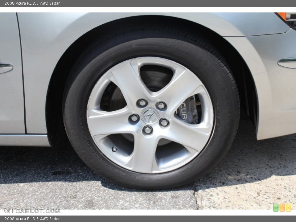 2008 Acura RL 3.5 AWD Sedan Wheel and Tire Photo #50725875