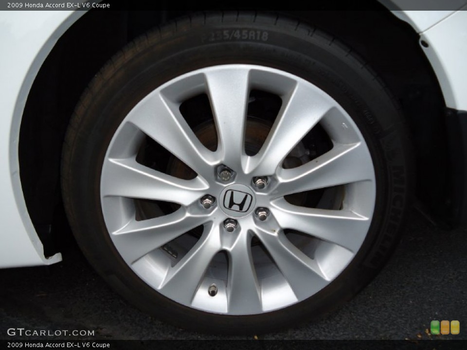 2009 Honda Accord EX-L V6 Coupe Wheel and Tire Photo #50735796
