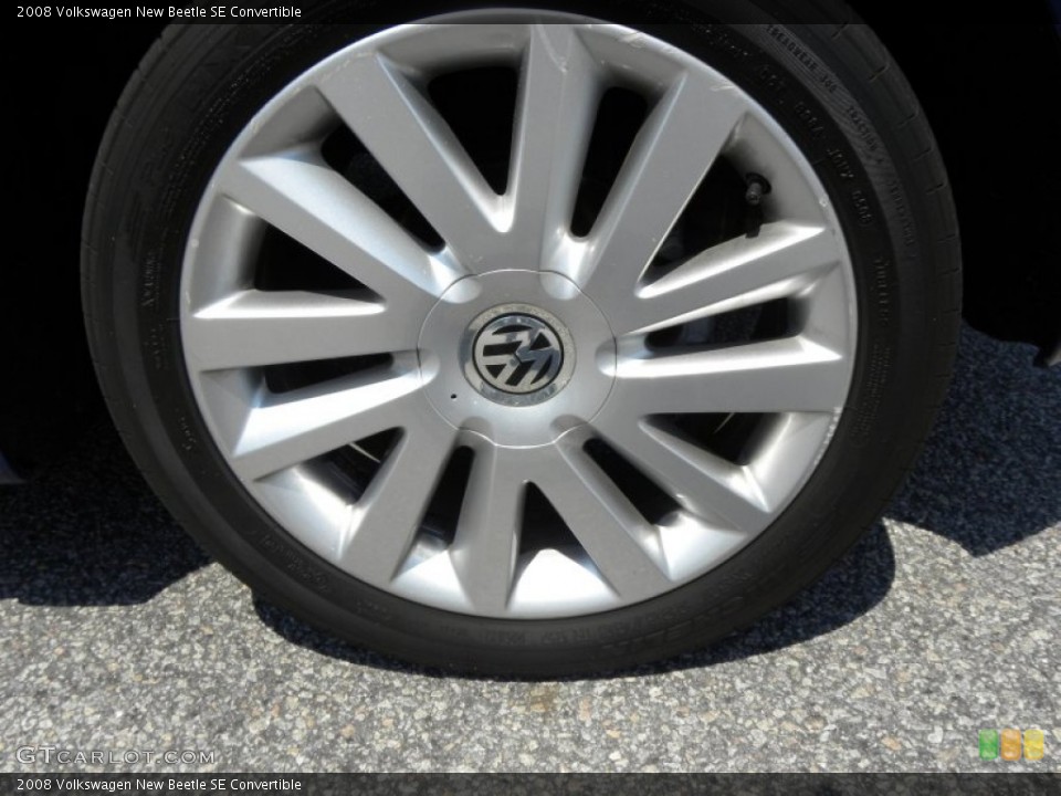 2008 Volkswagen New Beetle SE Convertible Wheel and Tire Photo #50737776