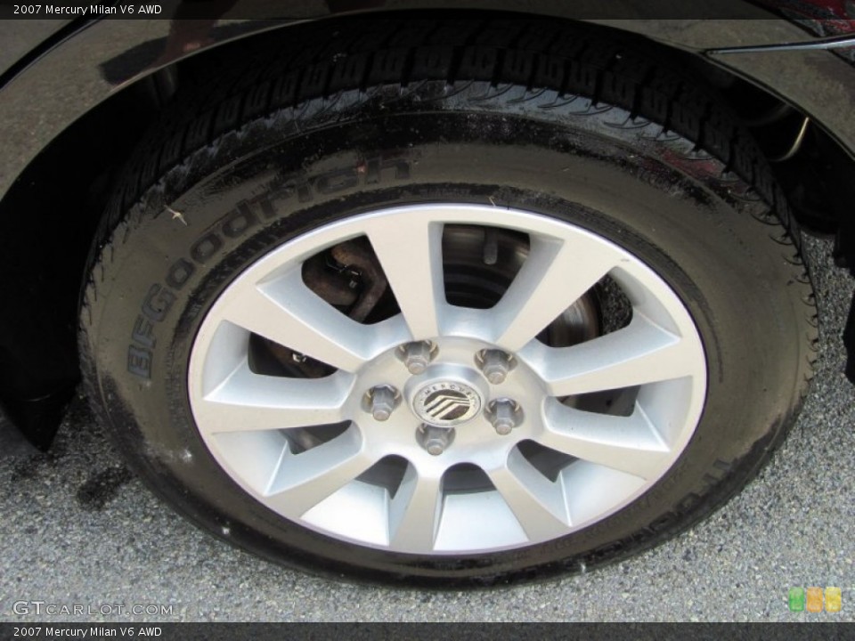 2007 Mercury Milan V6 AWD Wheel and Tire Photo #50746998