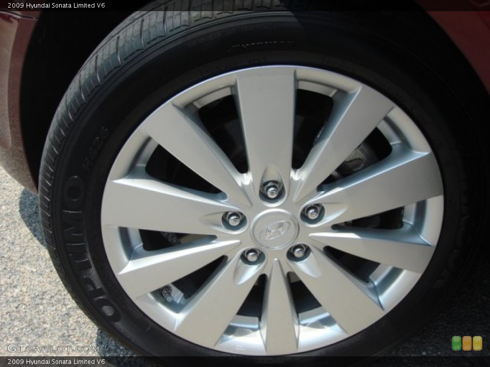 2009 Hyundai Sonata Limited V6 Wheel and Tire Photo #50751879