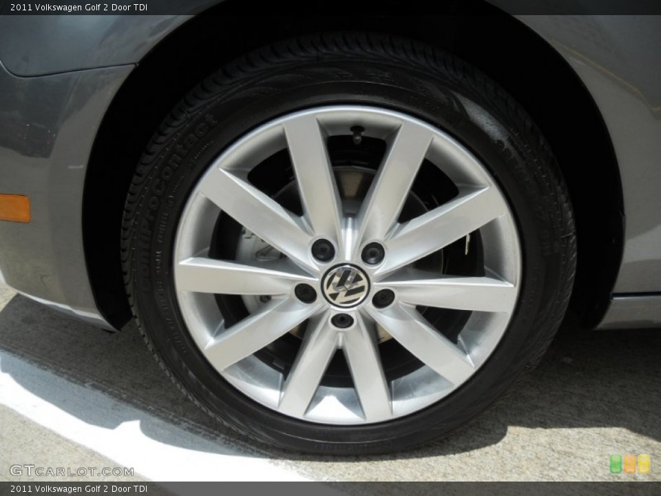 2011 Volkswagen Golf 2 Door TDI Wheel and Tire Photo #50754369