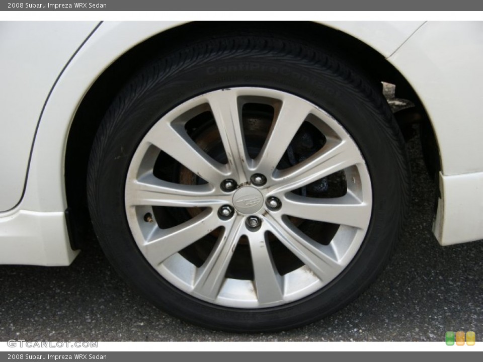 2008 Subaru Impreza WRX Sedan Wheel and Tire Photo #50770863