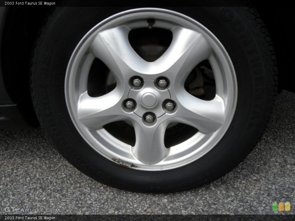 2003 Ford Taurus SE Wagon Wheel and Tire Photo #50776548