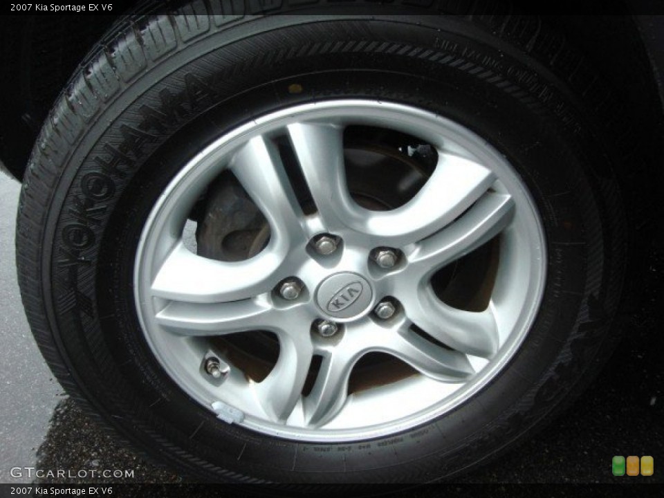 2007 Kia Sportage EX V6 Wheel and Tire Photo #50778675