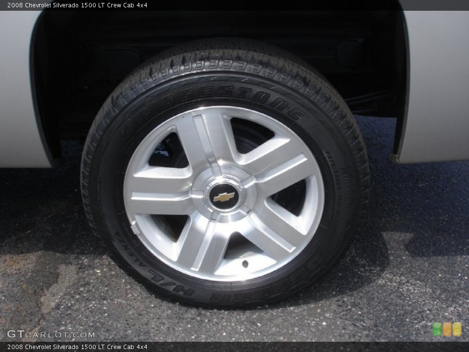2008 Chevrolet Silverado 1500 LT Crew Cab 4x4 Wheel and Tire Photo #50782407