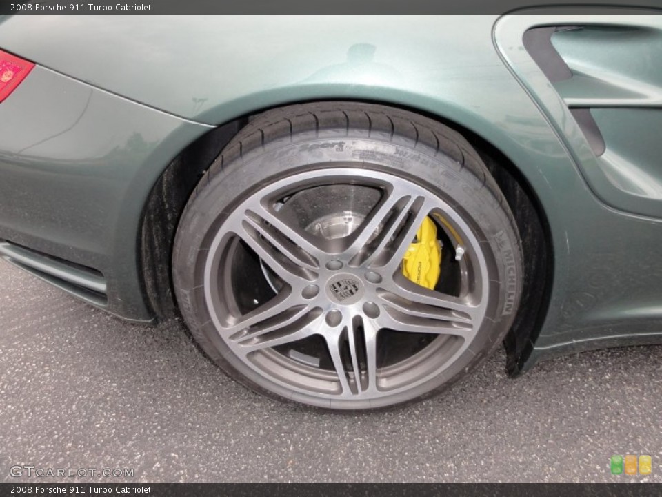 2008 Porsche 911 Turbo Cabriolet Wheel and Tire Photo #50785194