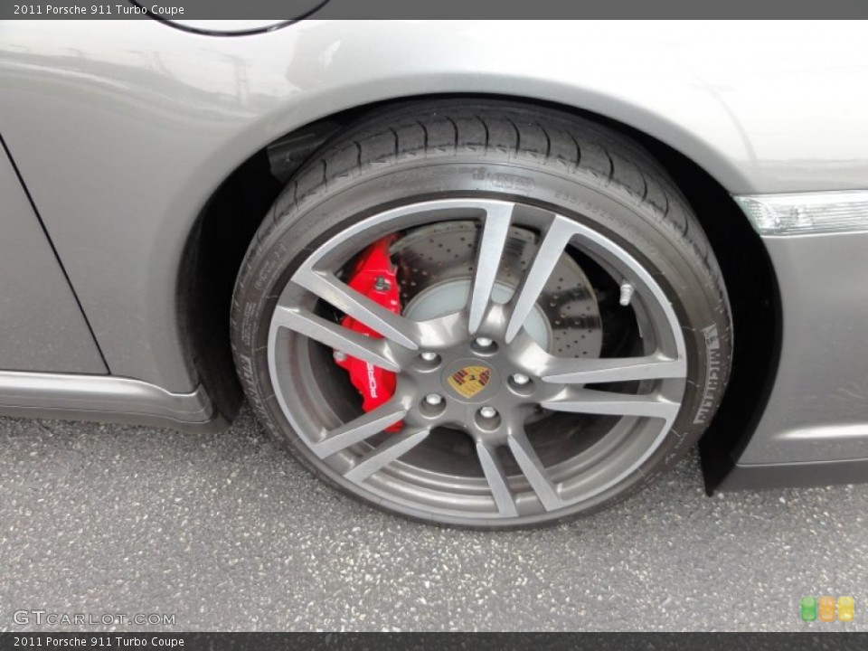 2011 Porsche 911 Turbo Coupe Wheel and Tire Photo #50787045