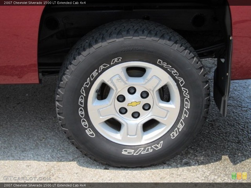 2007 Chevrolet Silverado 1500 LT Extended Cab 4x4 Wheel and Tire Photo #50796018